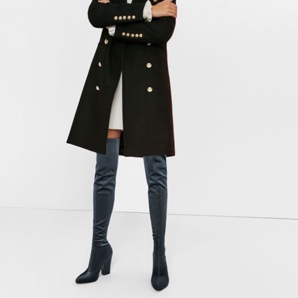 Zara thigh high blue boots 39 - Picture 7 of 8